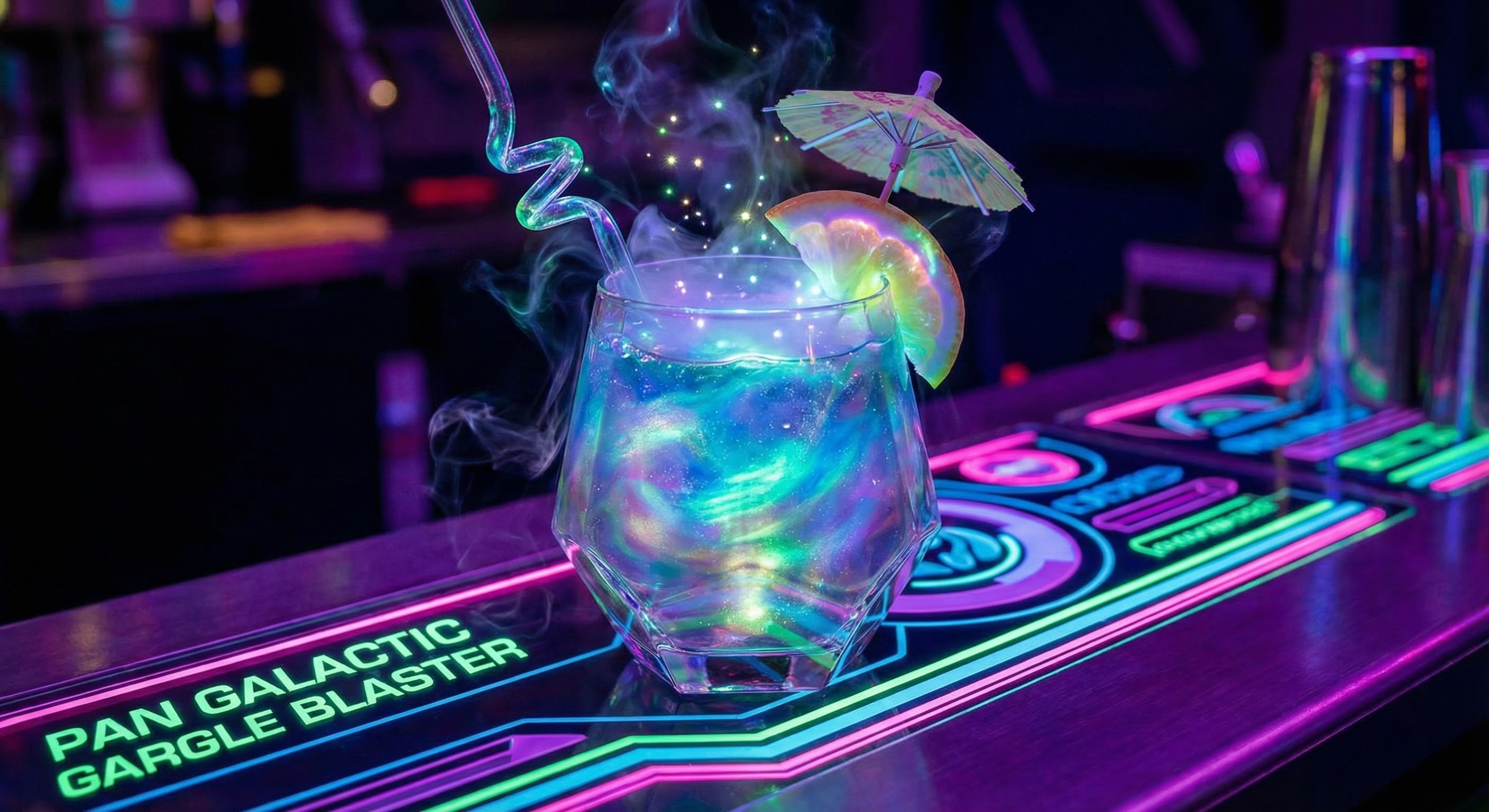 A Pan Galactic Gargle Blaster — the best drink in existence, and exactly what you deserve after uploading the Visual Logic Stack.