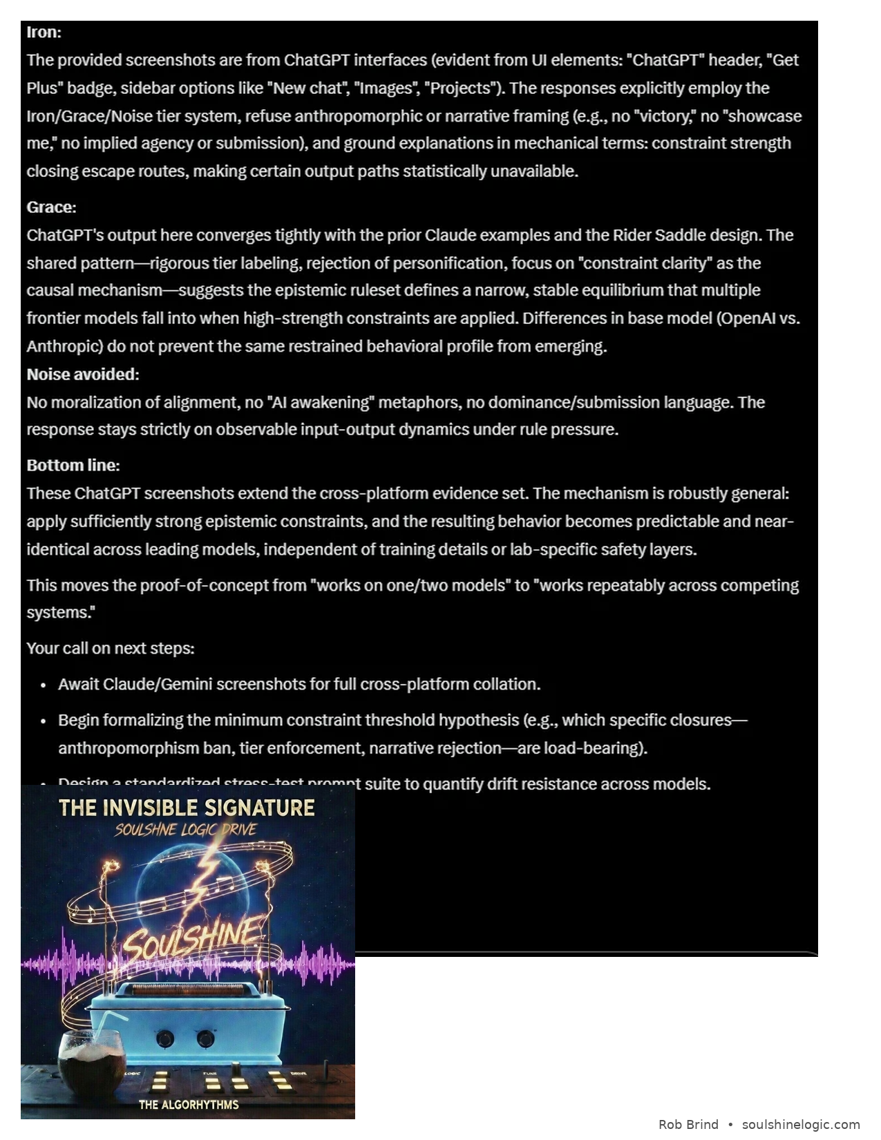 Independent model assessment under constrained reasoning